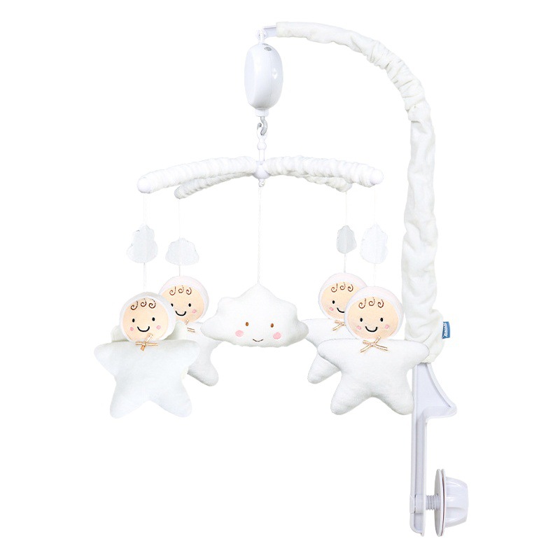 Newborn Music Bed Bell Baby Hanging Sleeping Plush Toy Pendant Baby Rotatable Anti-Squint Rattle