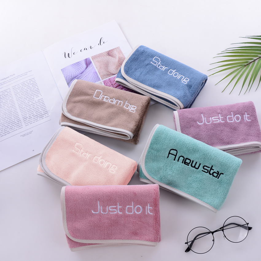 Picture of Youth pie big towel stall absorbent face towel company group purchase welfare embroidery gift towel factory wholesale