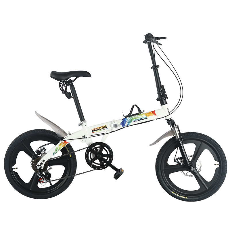 Picture of New Portable Foldable Bicycle 20 Inch 16 Inch Installation-Free Lightweight Bicycle Small Variable Speed Bicycle Folding