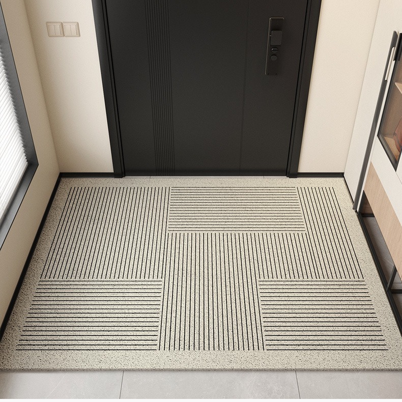 Simple entrance door wire ring floor mat door anti-slip dust removal wear-resistant floor mat entrance dirt-resistant mud scraping cuttable floor mat