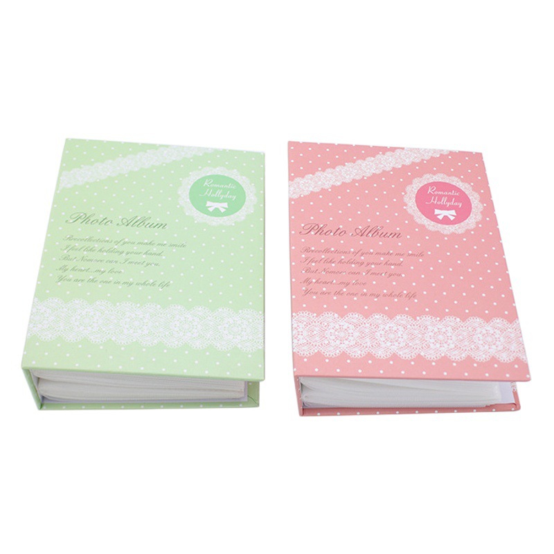 Pastoral Floral Plaid Small Fresh Photo Album 6-Inch 100 Interstitial Photo Album Photo Album Wholesale