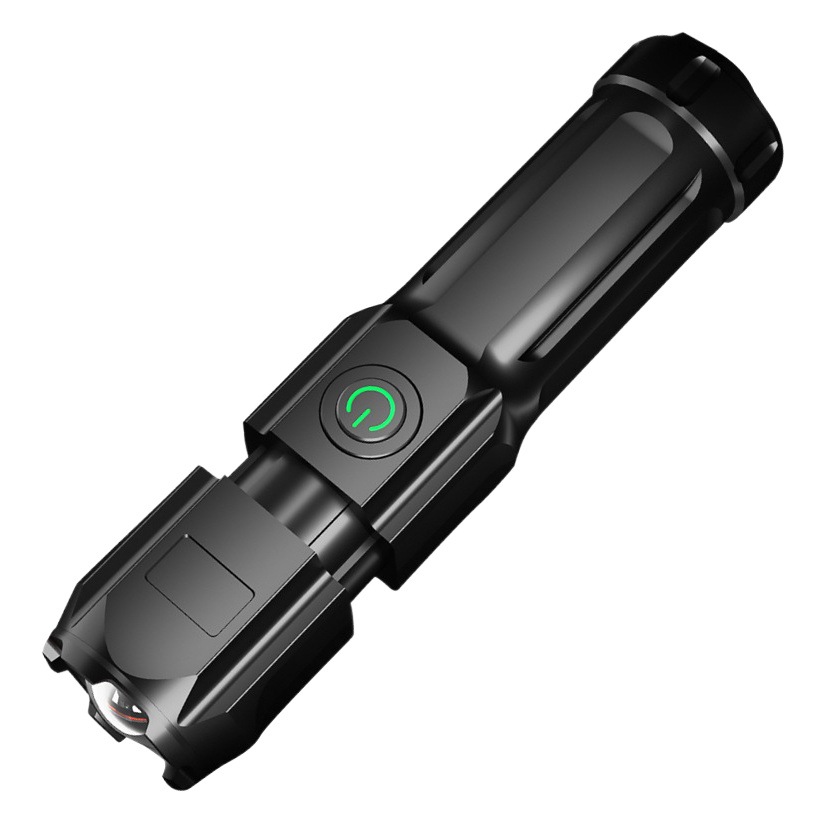 Zoom Special Forces Flashlight Strong Light Rechargeable Household Outdoor Portable Durable Remote Super Bright LED Flashlight
