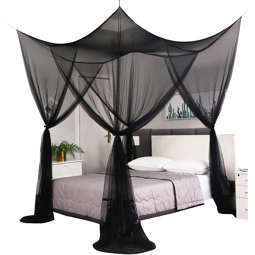 Picture of Square Mosquito Net, Simple Enlarged Four-Door Mosquito Net, Square Top Mosquito Net, Ultra-High Outdoor Mosquito Net to Prevent Mosquitoes