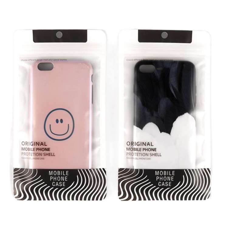 Translucent Frosted Mobile Phone Case Packaging Bag in Stock Universal Ziplock Bag Electronic Accessories Plastic Bag Wholesale