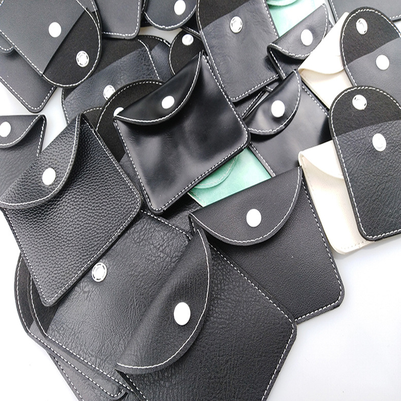 Picture of Factory clear price earphone jewelry bag MP3 packaging leather bag electronic product storage protection bag mixed pattern mixed color