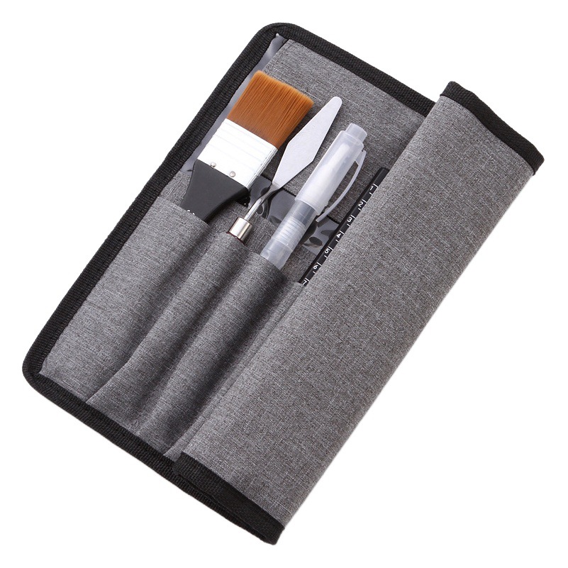 New cross-border 18-piece Multi-Purpose Nylon wool watercolor brush polypropylene brush canvas painting bag painting material