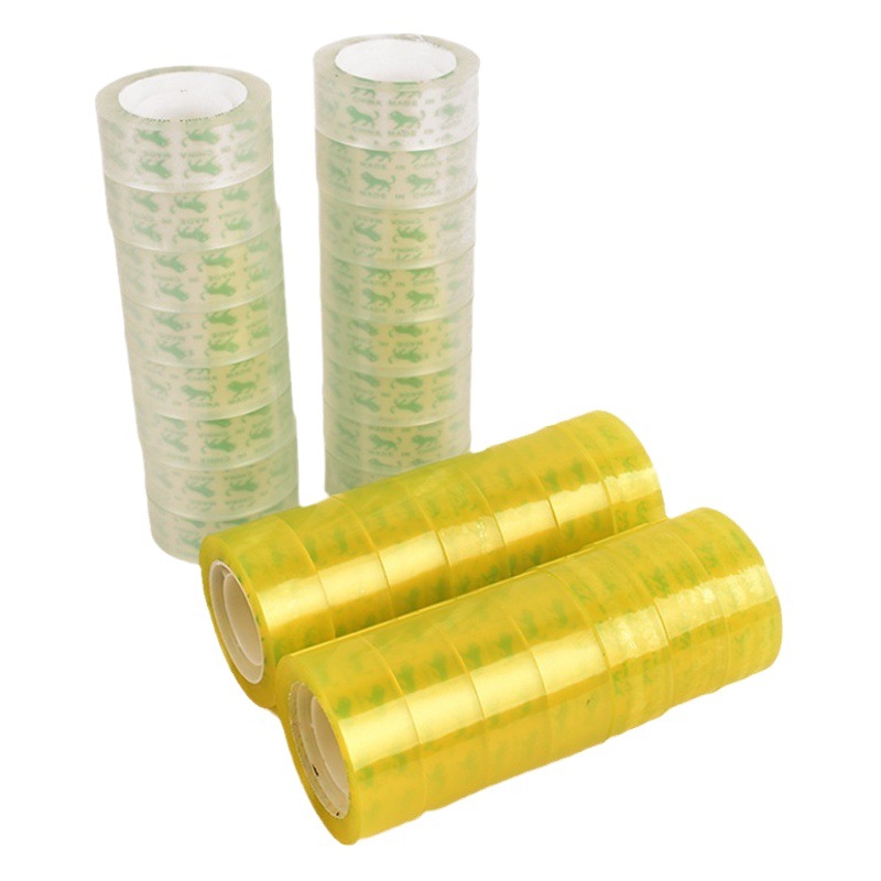 Transparent tape thin tape flower shop office sticky wrong words sticky good narrow roll paper sealing stationery small size tape