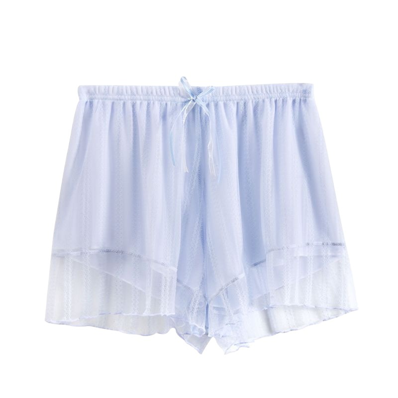 2023 spring and summer thin lace transparent yarn light gentle girl mesh sweet Japanese JK home safety leggings