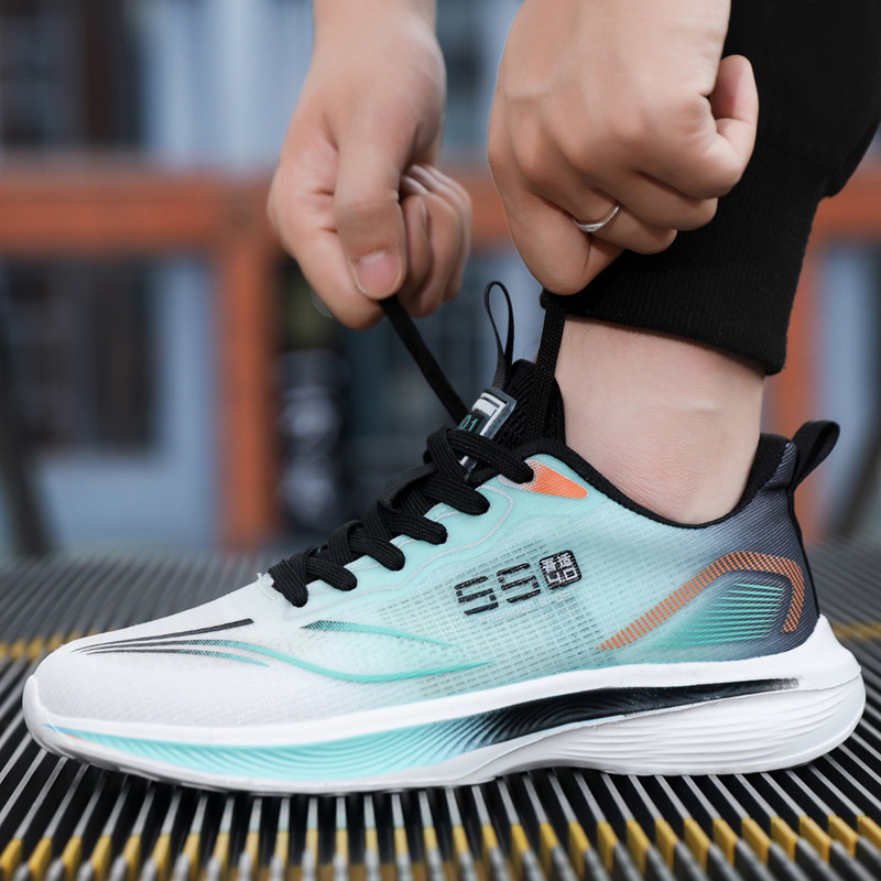 2025 New Breathable Large Size Athletic Sports Shoes for Male and Female Couples, Lightweight Rebound Running Shoes for Men