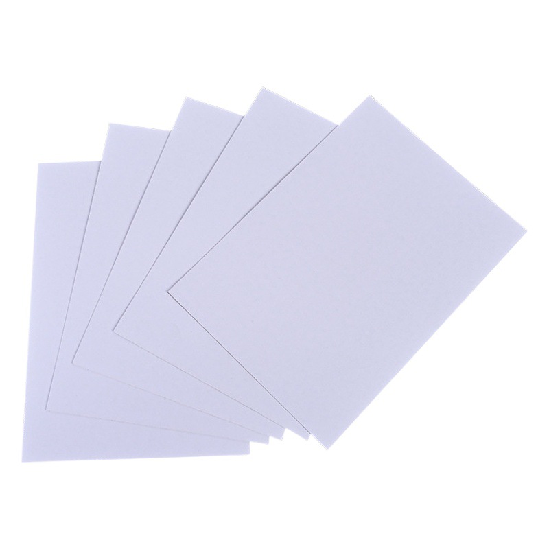 250g Double-Sided White Cardboard Wholesale A4 Clothing Lining Cardboard Hard Cardboard Packaging Cardboard Whiteboard Thickened Hard Card