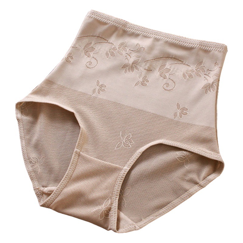 Seamless Postpartum High Waist Belly Tinker Underwear Mesh Breathable Hip Pants Shaping Pants Triangle Waist Thin Women