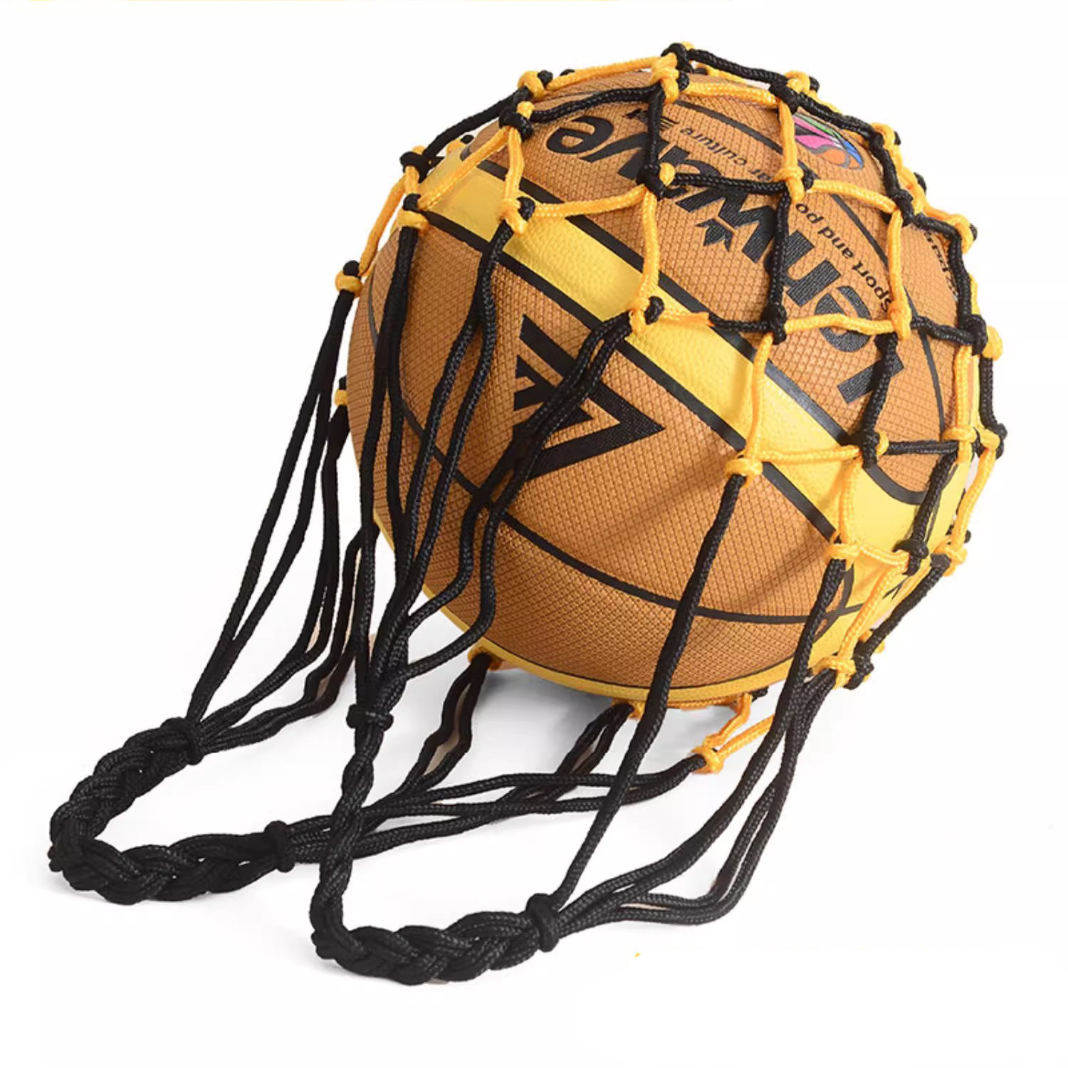 Picture of Bold basketball net bag net bag fashion ball bag football bag woven basketball bag portable storage bag