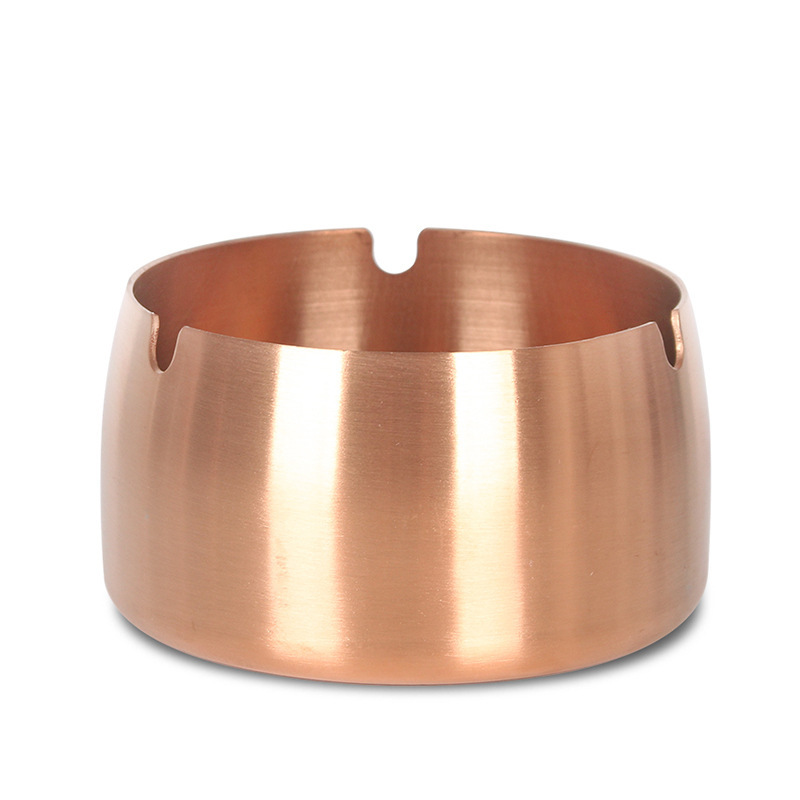 Picture of Wholesale Creative Personality Stainless Steel Ashtray Windproof Anti-fall Household Living Room Hotel Internet Cafe Restaurant Large Ashtray