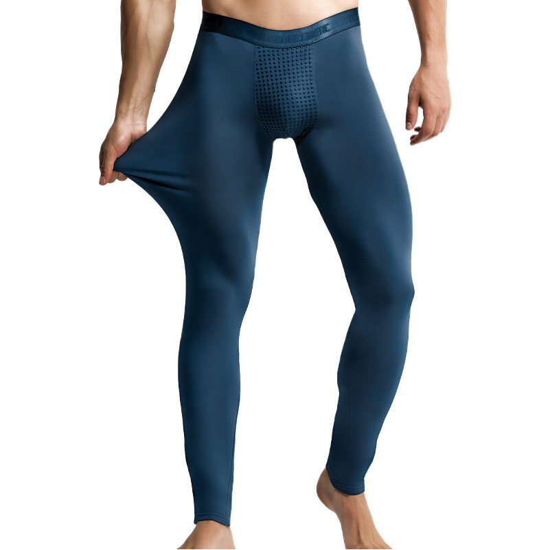 Ao Element Men's Warm Pants Autumn Pants Thin Leggings Magnetic Single Piece Pants Line Pants Slim Fit Autumn and Winter Cotton Pants