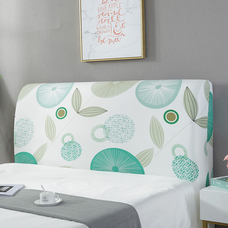 Picture of Nordic Bedhead Cover High Elastic Dust Cover Home Backrest Cover 1.8 m 1.5 Elastic Bedhead Cover Universal