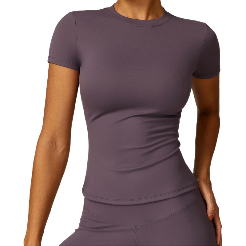Picture of Zechuang spring T-shirt quick-drying yoga clothes short-sleeved fitness top blouse outdoor running sports short-sleeved female 8455