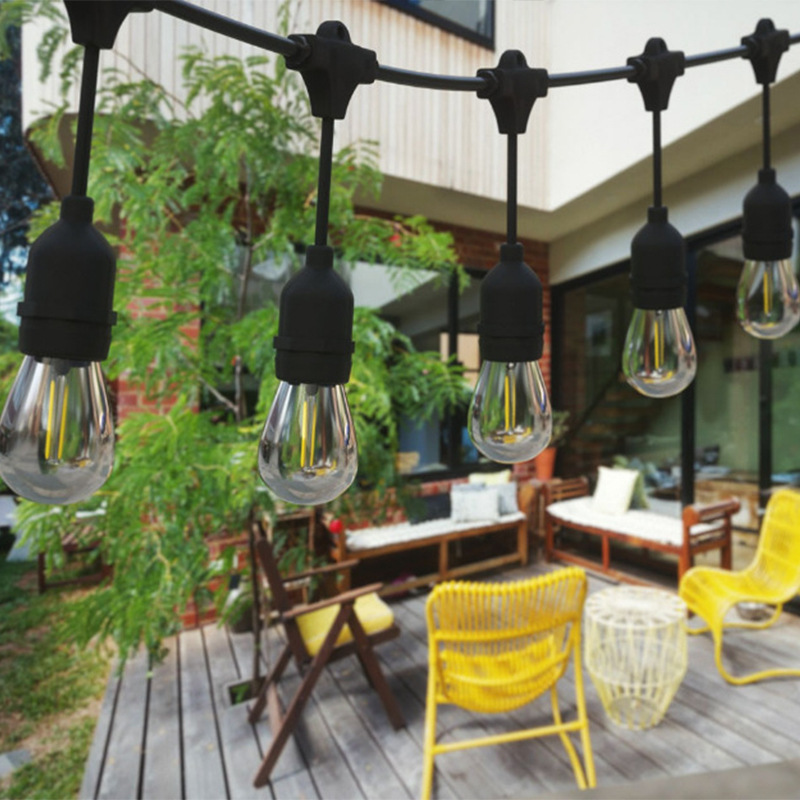 Picture of Outdoor Landscape Camping Style Light String Bulb Cross-Border Clear Light Waterproof Sunscreen Retro Energy-Saving Edison S14 Light Bulb