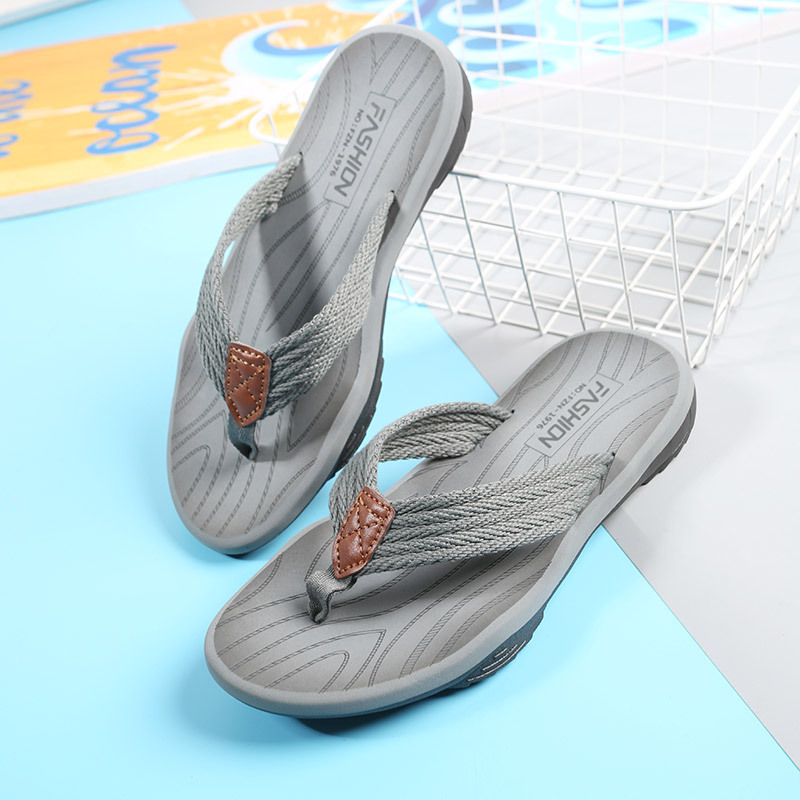 Picture of Cross-border New EVA Soft-soled Lightweight Flip-flops Fashion Trendy Outer Wear Men's Flip-flops Casual Beach Shoes