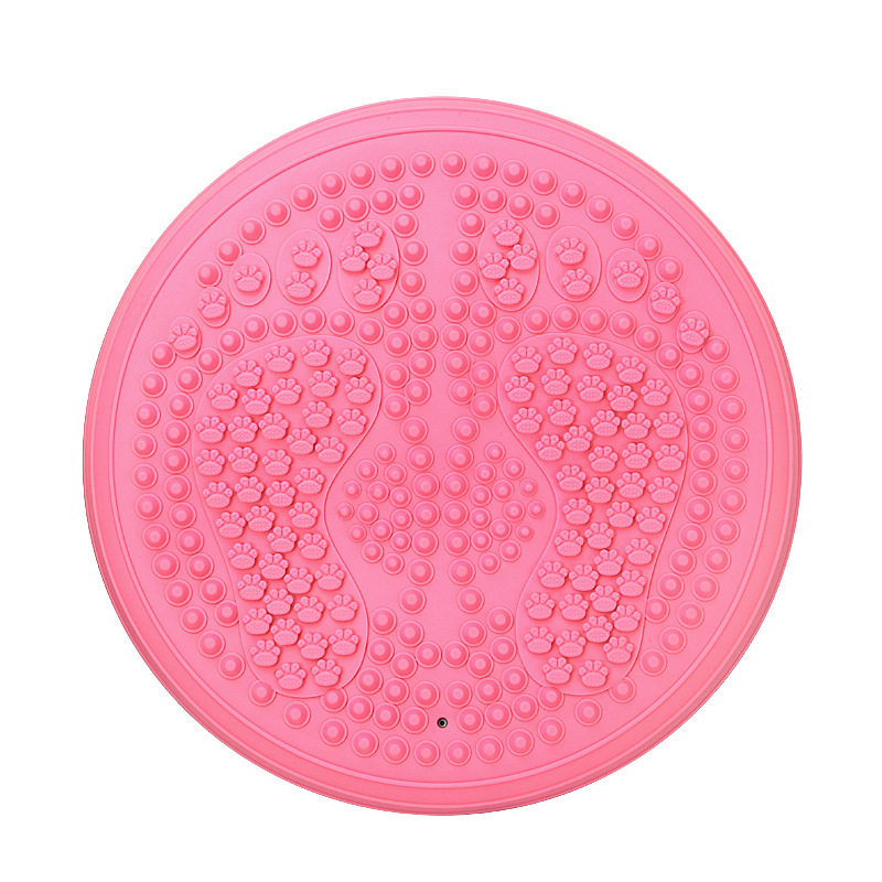 Picture of New Foot Massage Mat for Home Use, Round Stationary Jogging Toe Pressure Board, Thickened Explosion-Proof Inflatable Acupressure Mat Yoga Mat