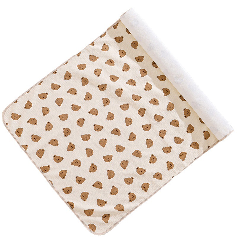 Picture of Baby Waterproof Washable Diaper Pad Neonatal Breathable Anti-seepage Pad Baby Cotton Diaper Pad Aunt Pad Physiological Pad