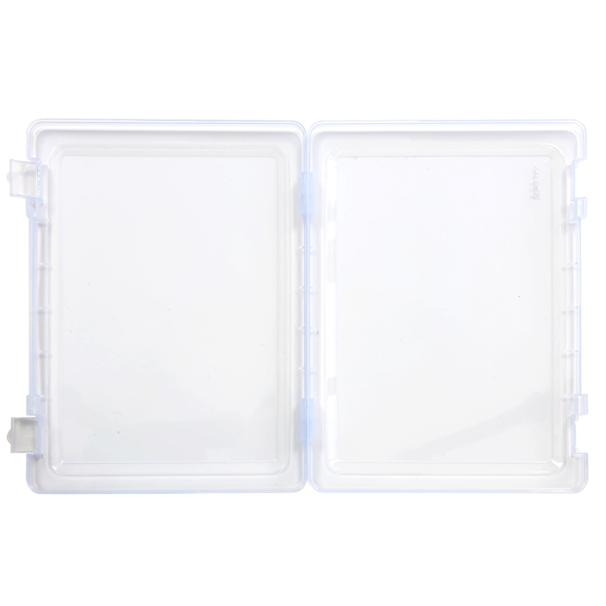 Picture of Deli 5701 5702 stationery box transparent PP file storage box A4 data box portable storage box