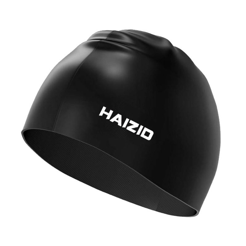 Picture of Adult silicone waterproof swimming cap boys and girls Universal silicone swimming cap increase head swimming cap factory direct sales