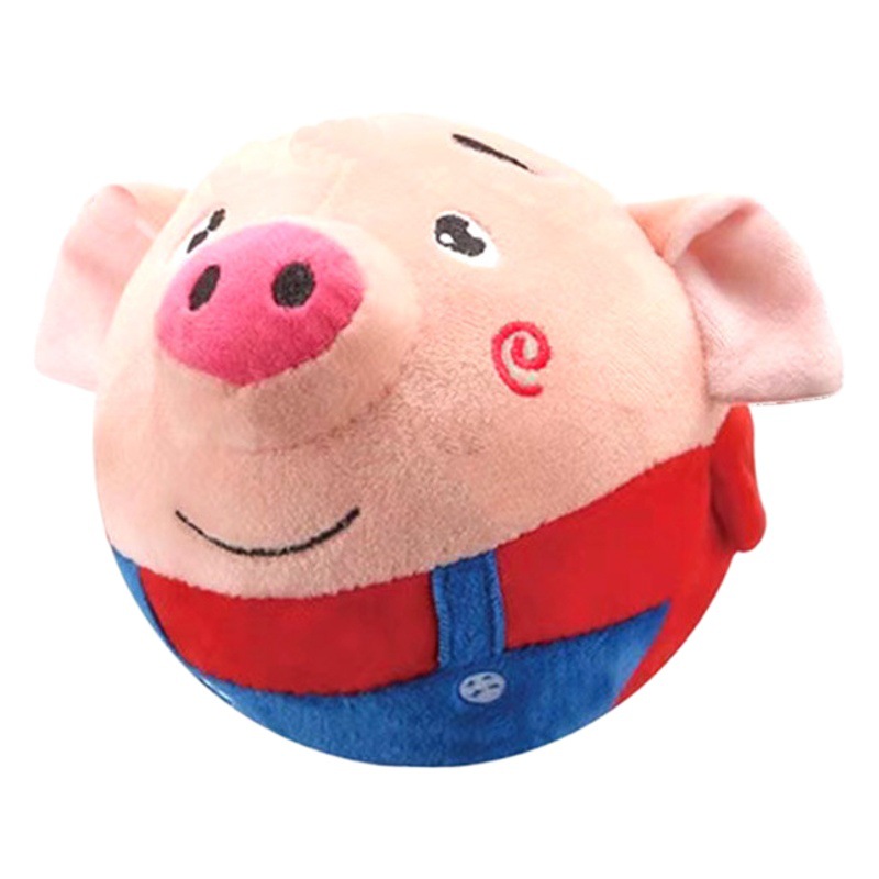 Tiktok same style jumping pig toy coax baby artifact jumping ball learning to speak and sing baby children's toys cross-border