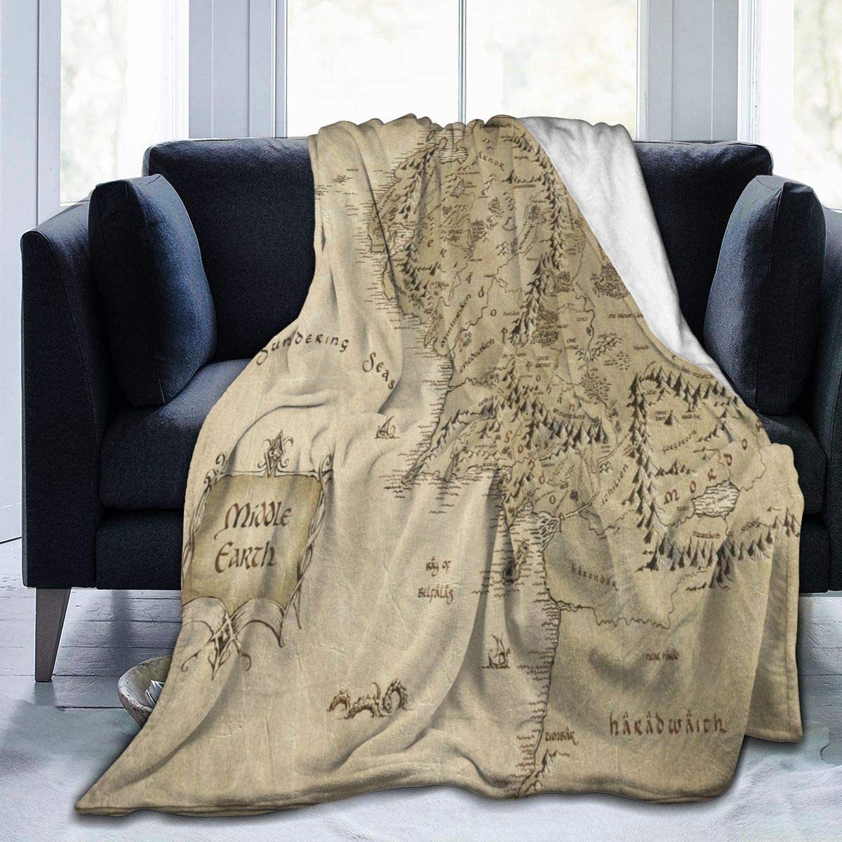 Blanket zhongtu map blanket super soft velvet blanket lightweight bed blanket quilt durable home decoration wool blanket