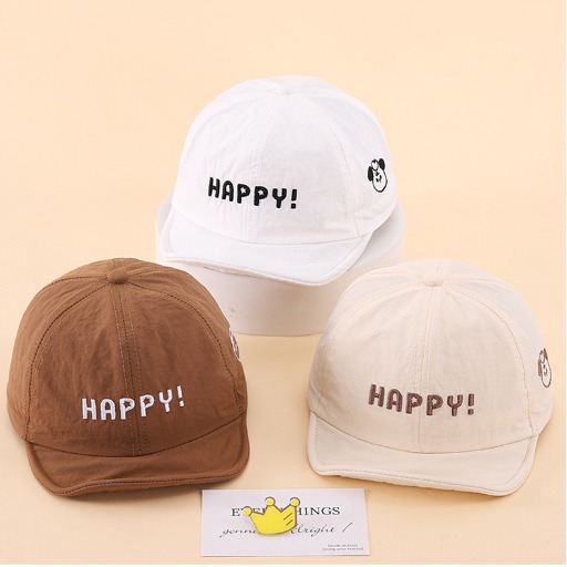 Children's Hat Spring and Autumn Sun Visor Hat Baby Sunscreen Baseball Cap Boys and Girls All-match Cap Baby Hat