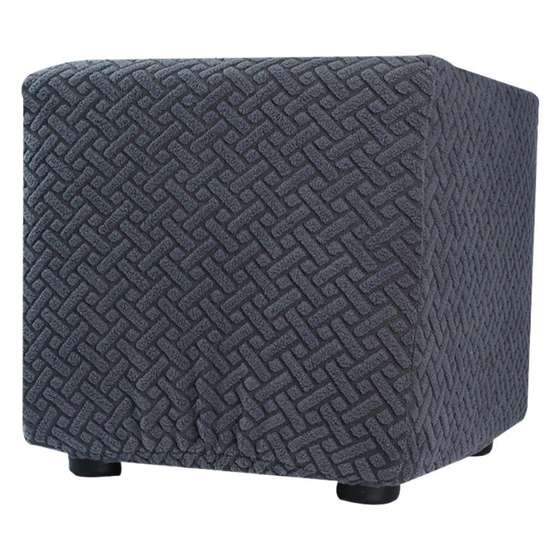 Cross-border elastic pedal cover anti-cat scratch square all-inclusive dustproof washable low stool sofa pedal cover protective cover