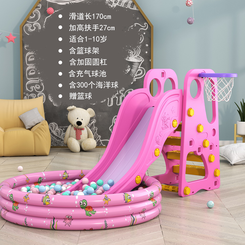 Picture of Children's Thickened Plastic Toys 3 to 10 Years Old Small Family Amusement Park Indoor Household Baby Baby Slide