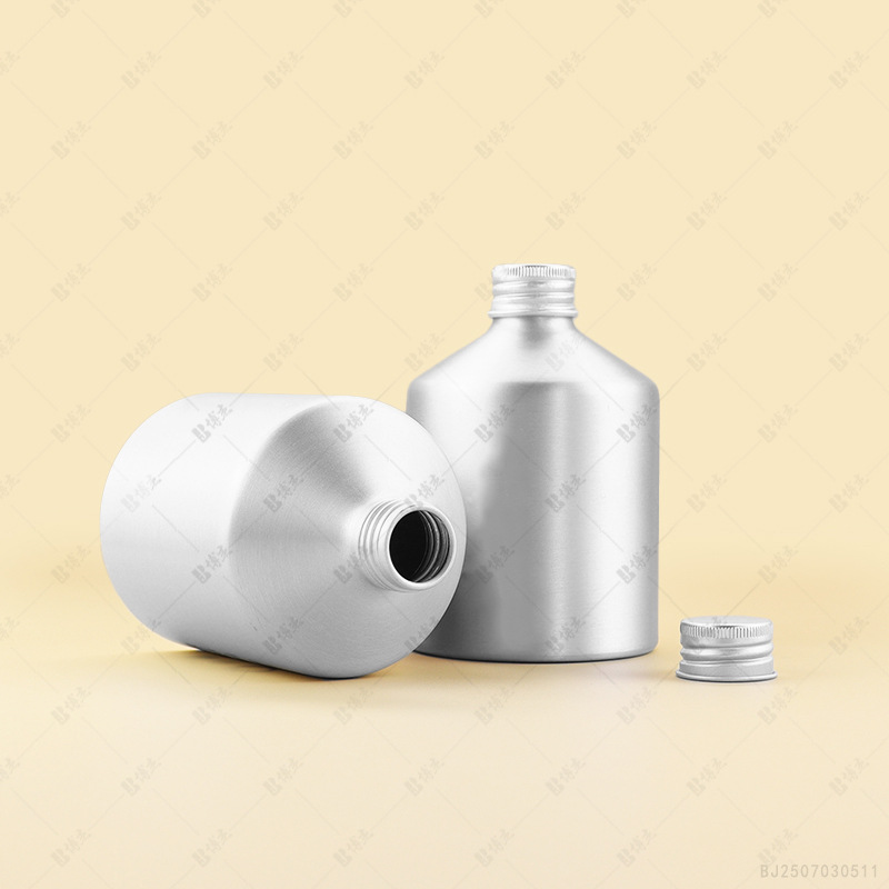 Picture of Aluminum Bottle Empty Bottle 250ml Slanted Shoulder Screw-Top Metal Can Pet Fish Oil Deodorant Aluminum Can Aluminum Packaging Can