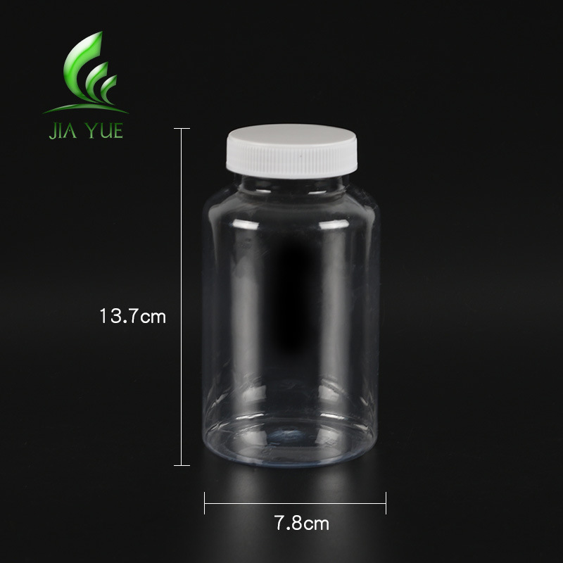 Wholesale 500ml Big mouth liquid bottle 500g PET clear bottle wide mouth bottle plastic bottle solid bottle