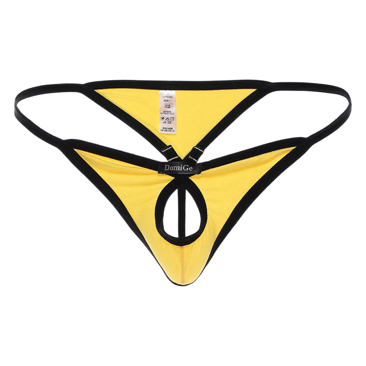 DomiGe brand 5100 front middle opening fashion Men's thong cotton men's sexy T pants boxed underwear