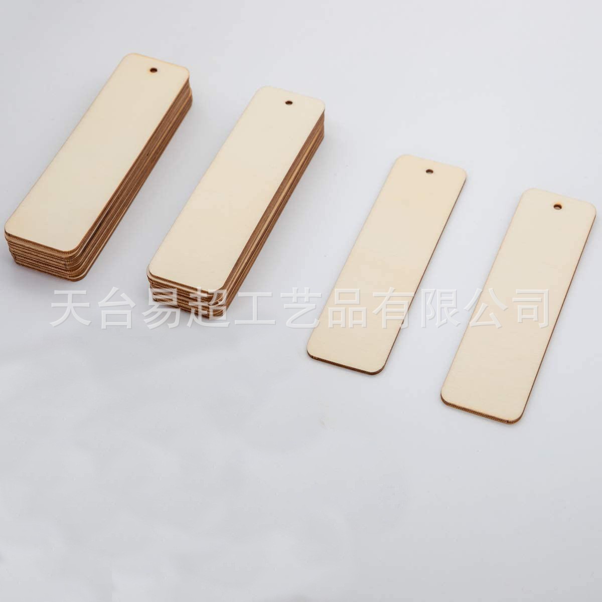 Picture of Wooden DIY Blank Signage Kidsren's Painted Creative Engraving Bookmark Wishing Sign Wooden Crafts Hanging Sign