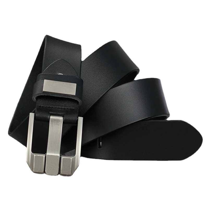 Genuine leather belt men's pin buckle youth retro casual jeans with foreign trade wholesale high quality cowhide brand belt