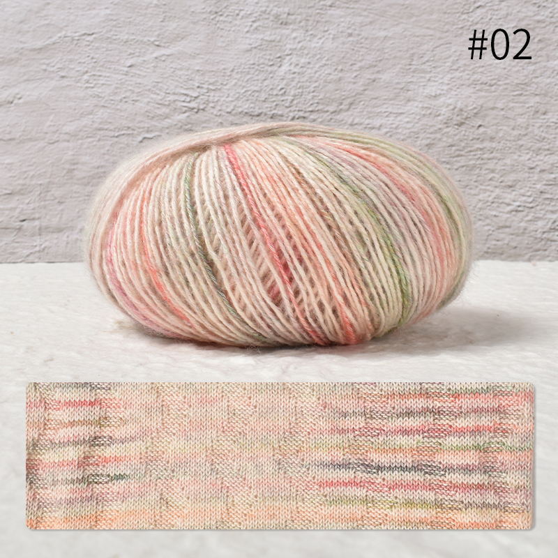 Picture of Zhongchuang textile segment dyed soft skin spray cotton thread 50g hand-woven diy suspender skirt sweater fine wool group wholesale