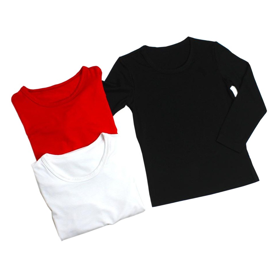 Thin Lanjing Modal Slim-fit Solid Color Children's Wear Base Shirt Children's Long Sleeve T-shirt Men's and Women's Clothes Wholesale