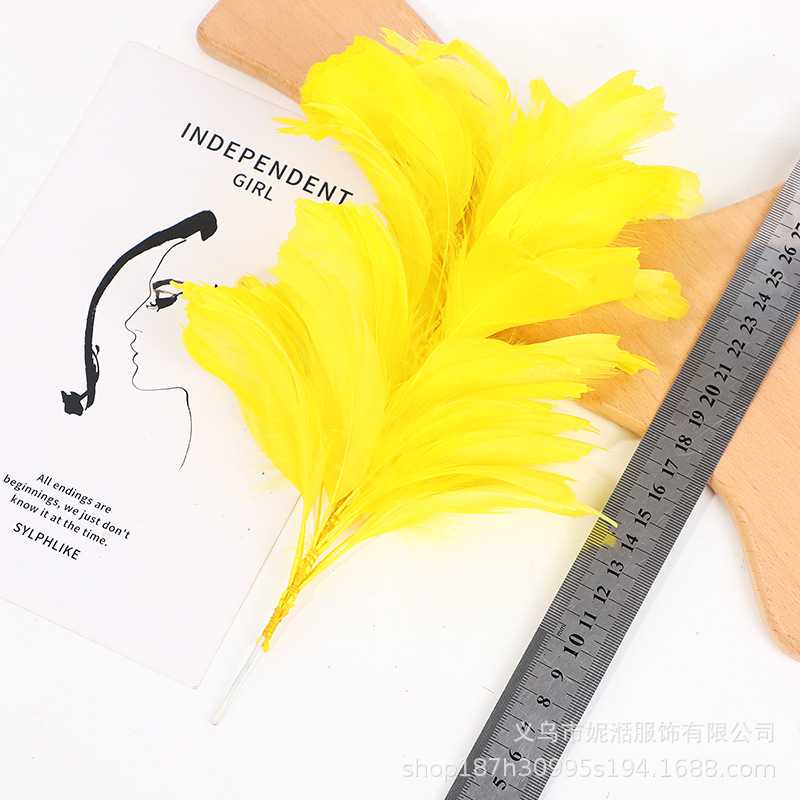 Picture of Goose Feather Soft Floating Wire Flower Headwear Clothing Dress Accessories Stage Performance Feather Hair Accessories Hat Wholesale Cross-Border