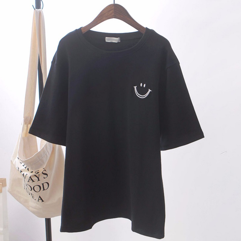 Picture of White T-shirt women's short sleeve 2025 summer new South Korea loose plus size student clothes women ins a generation of hair