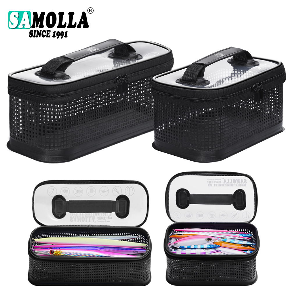 2025 new portable net surface washable sea fishing Luya boat fishing portable with iron storage bag insect box