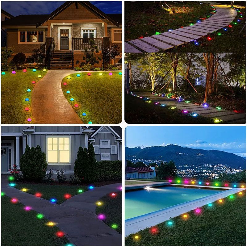 Picture of Cross-Border Wifi Graffiti Colorful Frgb Lawn Ground Lights for Courtyard Outdoor Camping Garden Lawn Lights Graffiti Wifi