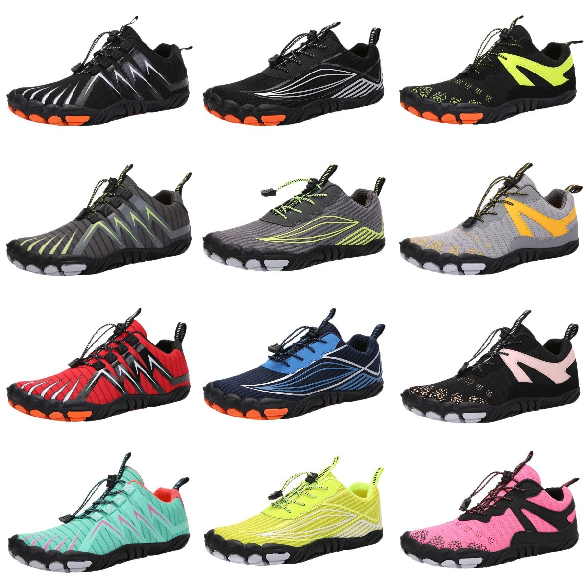 Manufacturer's New Cross-Border Outdoor Five-Finger Barefoot Hiking Shoes, Non-Slip Couple Fitness Sports River Tracing Shoes, Wading Men's Shoes
