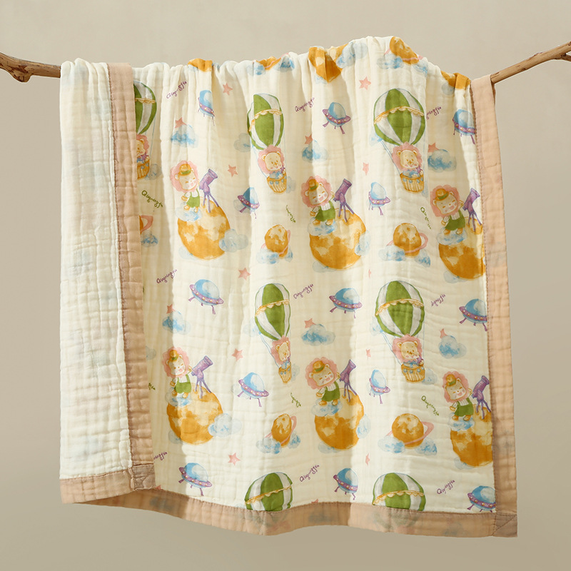 Picture of Gauze Bath Towel Cotton Enlarge Baby Blanket Children's Blanket Class A Six-layer Gauze Newborn Baby