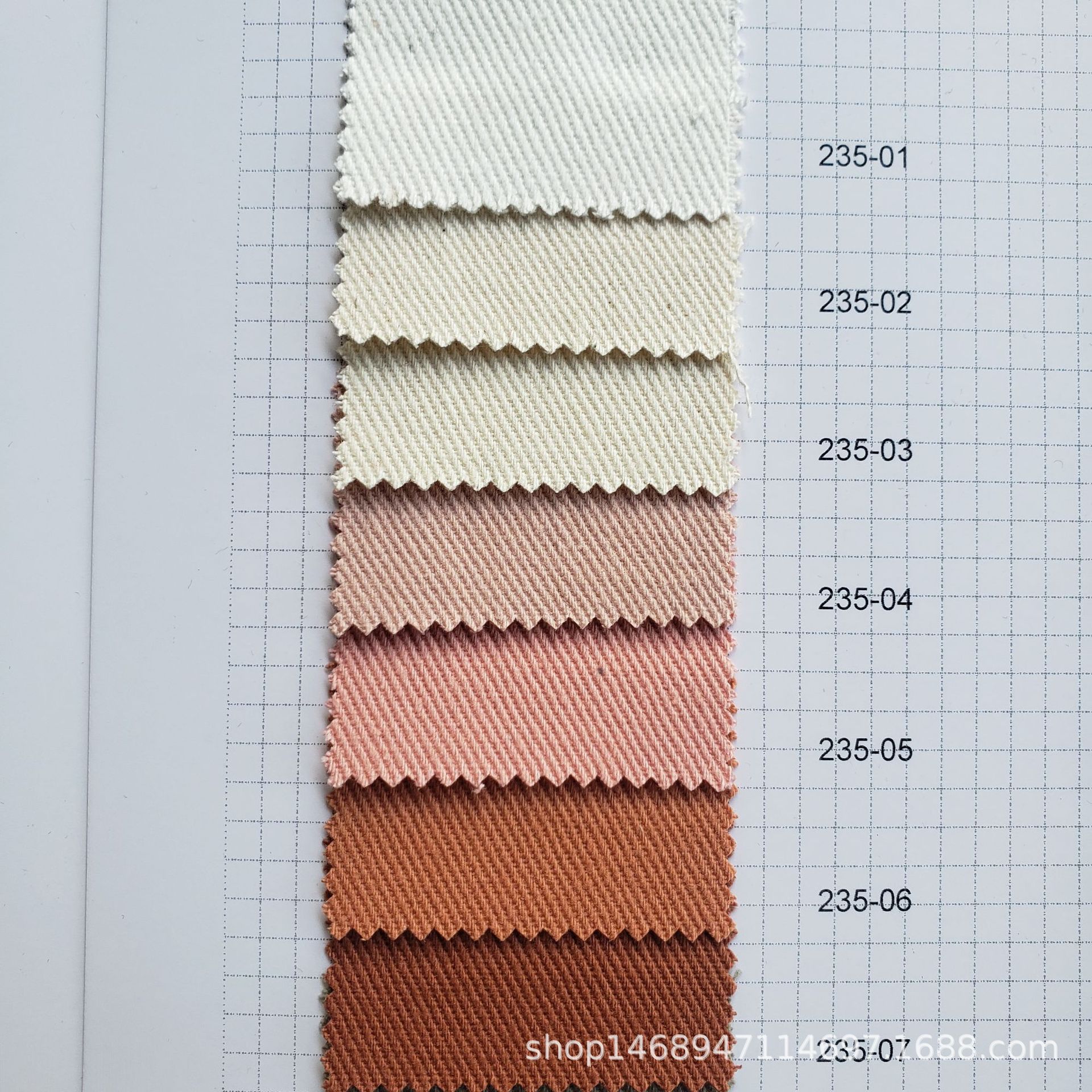 Picture of 7*7 coarse twill 380 Ter thick twill cotton coat jacket washed fabric woven overalls material