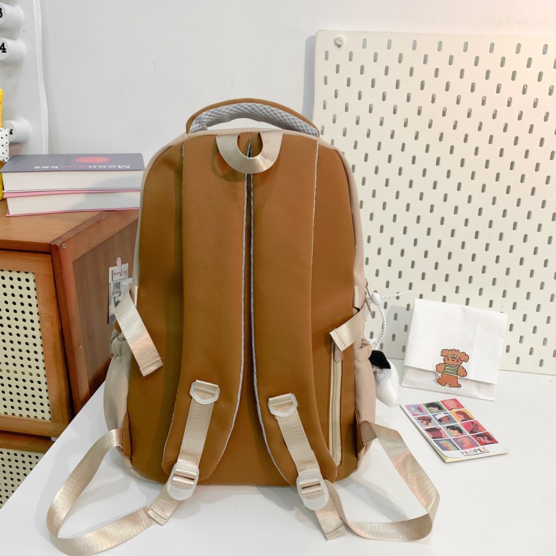 Picture of High Yan Value Ins Style Schoolbag Junior High School Girl's Backpack High School Student's Large Capacity Cute Pain Bag Dopamine Backpack