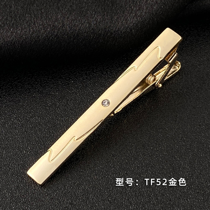 Picture of Men's Tie Clip Manufacturer Direct Sales Yiwu Cross-Border Business Metal Tie Clip Tieclips Bow Tie Business Style