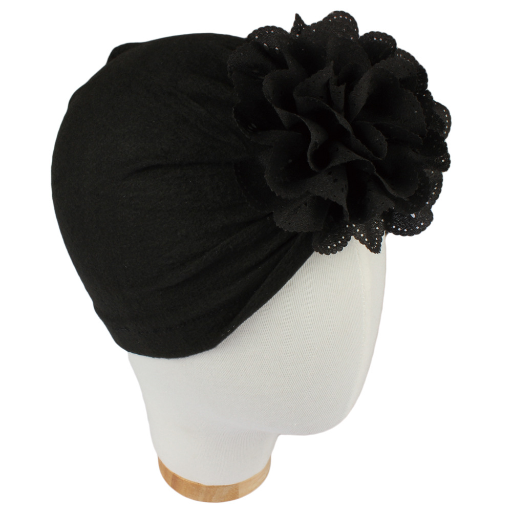 Picture of Autumn and winter New Baby products Children's hat hollow flower knot posmi industry style Indian hat baby hat