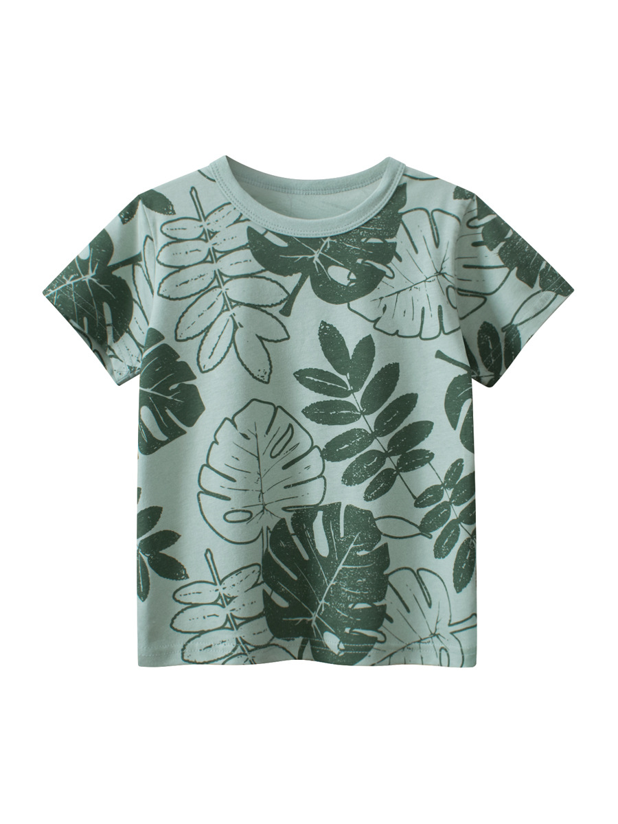 Picture of 27Kids K-Style of Kidsren's Clothing Summer New 2025 Cross-Border Kidsren's Short-Sleeved T-Shirts for Boys and Girls One Piece Drop Shipping