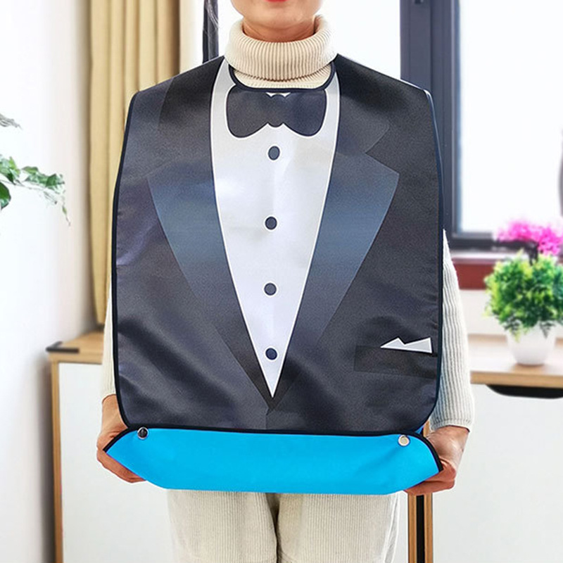 Picture of Cross-border Adult bib bib multiple printed waterproof stain-resistant leak-proof dining bib middle-aged and elderly bib